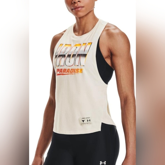 Under Armour Tops - Under Armour Women's Project 'Iron Paradise' Training Tank Size M NWT K-0948